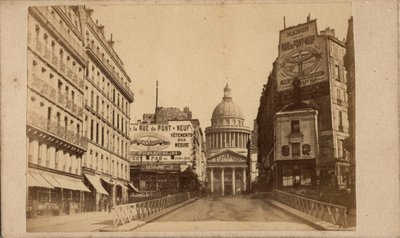 Paris Commune (1871): View of the Pantheon and Rue Soufflot by Unbekannt