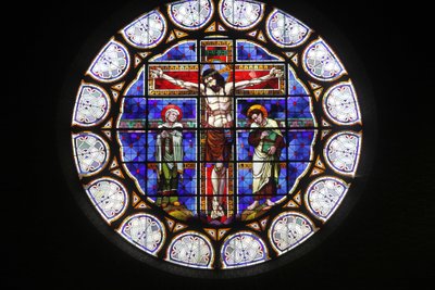 Notre-Dame-du-Rosaire church stained glass, Paris, France by Unbekannt