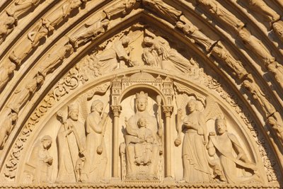 Paris Notre Dame Cathedral west wing: Saint Anne