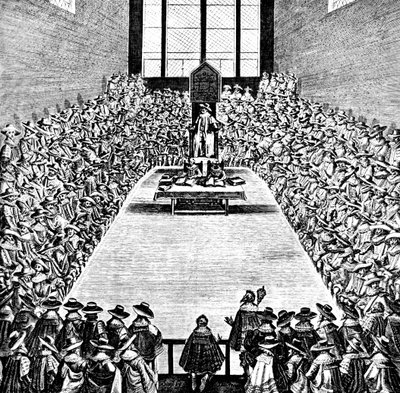 Parliament in Session in the Reign of James I, early 17th century by Unbekannt
