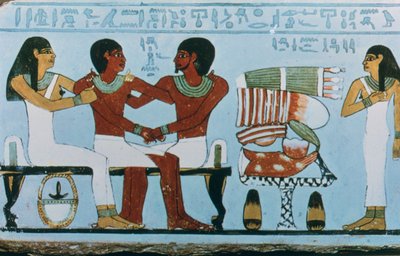 Part of painted limestone stela of Amenemhet, Abydos, Egypt, 11th Dynasty by Unbekannt