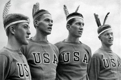 Part of the American gold medal-winning rowing eight, Berlin Olympics, 1936 by Unbekannt