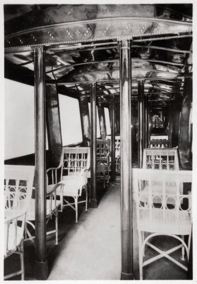 Passenger cabin of Zeppelin LZ7 Deutschland I by Unbekannt