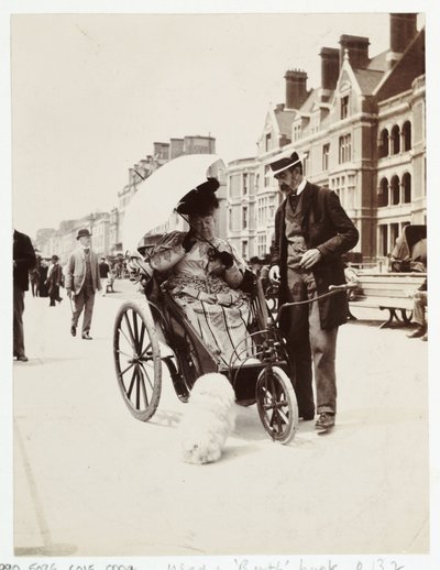 Woman in a bathchair, c 1900 by Unbekannt
