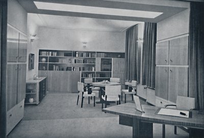 Combined Drawing and Dining Room in a House at Rotterdam by Unbekannt
