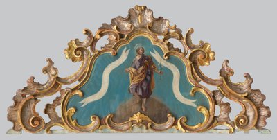 Pediment of an Altar with a Figure of a Saint by Unbekannt