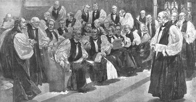 Peers Spiritual in the House of Lords in 1894 by Unbekannt