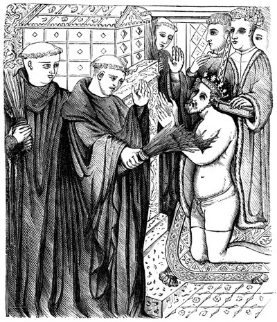 Penance of Henry before the shrine of Thomas a Becket by Unbekannt