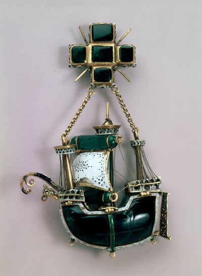 Pendant in form of a ship by Unbekannt