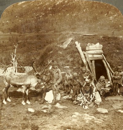 People of the Frigid North-Lapp Home and Family, Near Tromsoe, Norway by Unbekannt
