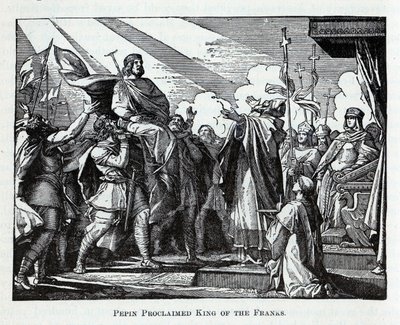 Pepin Proclaimed King of the Franks by Unbekannt
