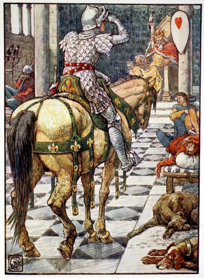 Percival Obtains the Shield of the Beating Heart, 1911 by Unbekannt