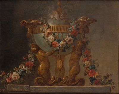 Perfume-Burner Supported by Baby Tritons and Garlanded with Flowers by Unbekannt