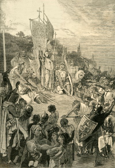 Peter the Hermit Preaching the First Crusade by Unbekannt
