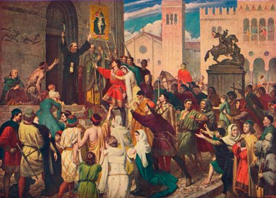 Peter the Hermit preaching the First Crusade, c1095 1905 by Unbekannt