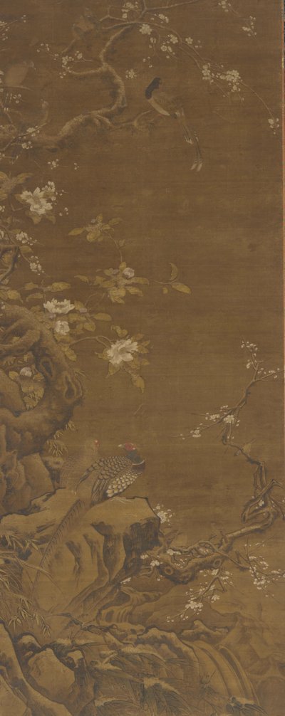 Pheasants and Snow-covered Plum Blossoms by Unbekannt