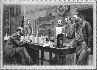 Physics Research Laboratory at the Sorbonne, Paris by Unbekannt