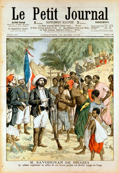 Pierre-Paul-Francois-Camille Savorgnan de Brazza, French explorer and founder of Brazzaville by Unbekannt