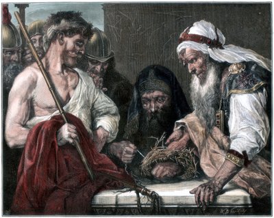 Plaiting the Crown of Thorns by Unbekannt