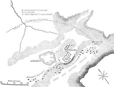 Plan of the Battle of Kambula, March 29, 1879 by Unbekannt