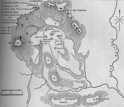 Plan of the Battle of Laings Nek, January 28, 1881 by Unbekannt