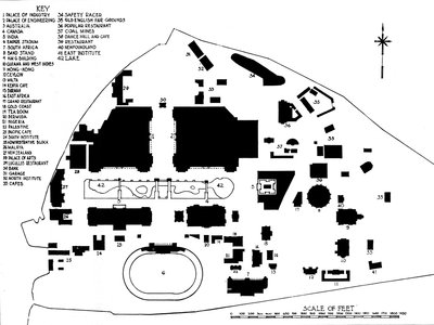 Plan of the British Empire Exhibition, Wembley, showing disposition of principal buildings, 1924 by Unbekannt