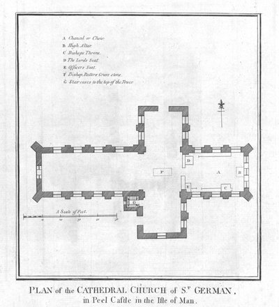 Plan of the Cathedral Church of St. German by Unbekannt