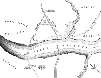 Plan of the Disaster on the Intombe River March 12, 1879 by Unbekannt