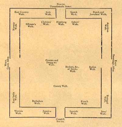 Plan of the Exchange in 1837 by Unbekannt