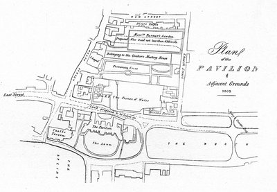 Plan of the Pavilion & Adjacent Grounds by Unbekannt