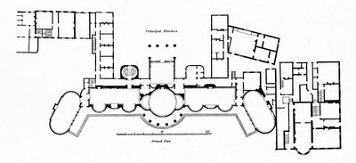Plan of the Pavilion showing alterations to Holland