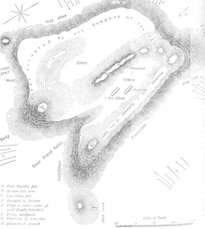 Plan of the Summit of Majuba Hill, February 27, 1881, c1880s by Unbekannt