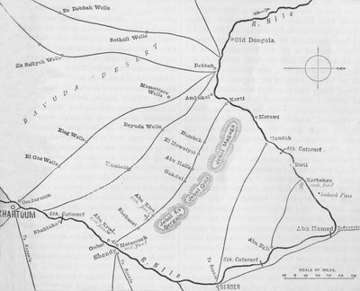 Plan of the Theatre of War in the Second Soudan Campaign by Unbekannt