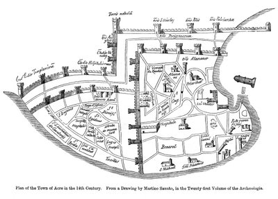 Plan of the Town of Acre, Palestine by Unbekannt