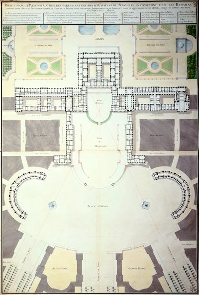 Plans for the Transformation of Versailles, France by Unbekannt