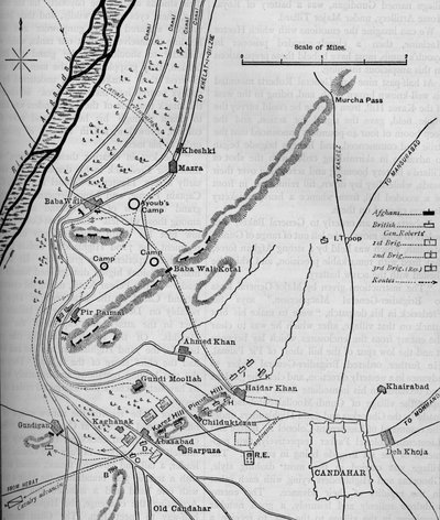 Plans of the Battle of Candahar, September 1, 1880 by Unbekannt