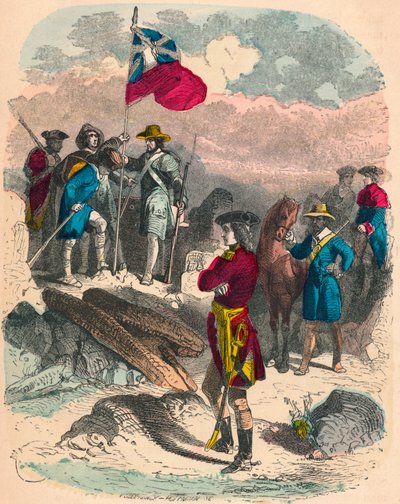 Planting of the Royal Flag on the Ruins of Fort Duquesne, 1758 by Unbekannt