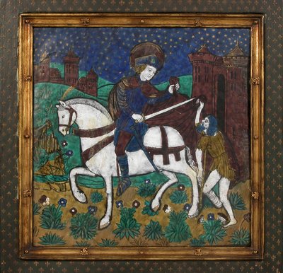 Plaque with St. Martin and the Beggar by Unbekannt