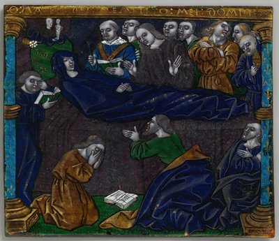 Plaque with the Death of the Virgin, French by Unbekannt