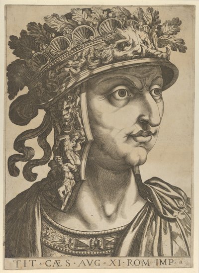 Plate 11: Titus Vespasian looking to the right, from 