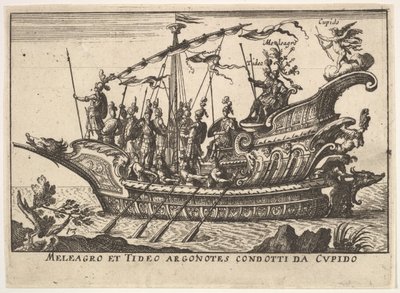 Argonauts Meleager and Tydeus led by Cupid by Unbekannt
