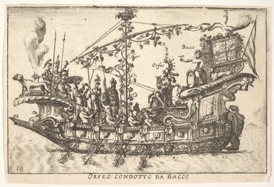 Plate 18: Orpheus led by Bacchus, from the series The Magnificence, 1664 by Unbekannt