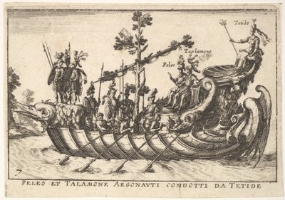 Plate 7: Peleo et Talamone Argonauti Condotti da Tetide, from The Magnificent Pageant by Unbekannt