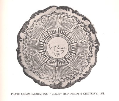 Plate commemorating WG Grace