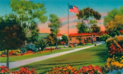 Plaza Where The First American Flag in California Was Raised in 1846, San Diego, California by Unbekannt