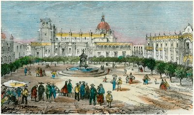 Plaza of Guadalajara, in the State of Jalisco, Mexico by Unbekannt