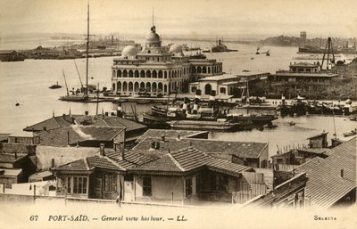 Port Said: General View of the Harbour by Unbekannt