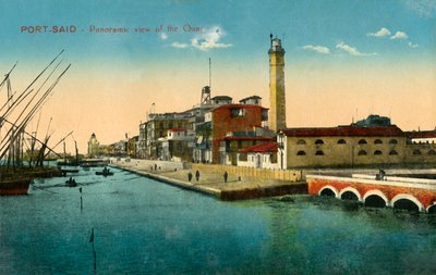 Port-Said - Panoramic view of the Quay by Unbekannt