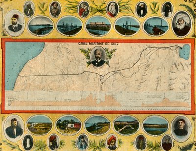 Port-Said - The Plan of the Canal by Unbekannt