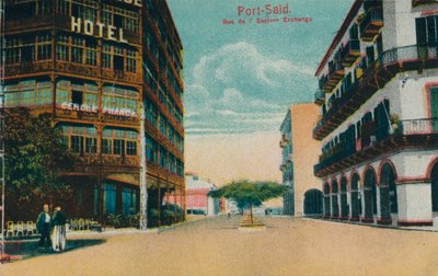 Port-Said. Rue de lEastern Exchange by Unbekannt